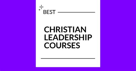 Christian Leaders Courses .